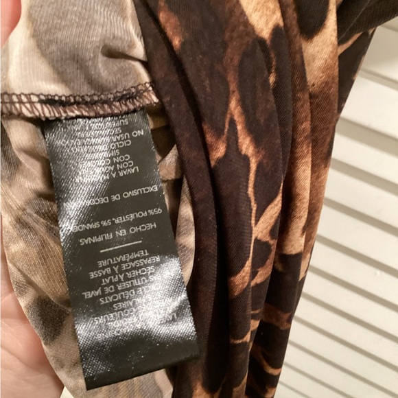 Natori Leopard Jersey Cover Up beach  Dress - Picture 6 of 10